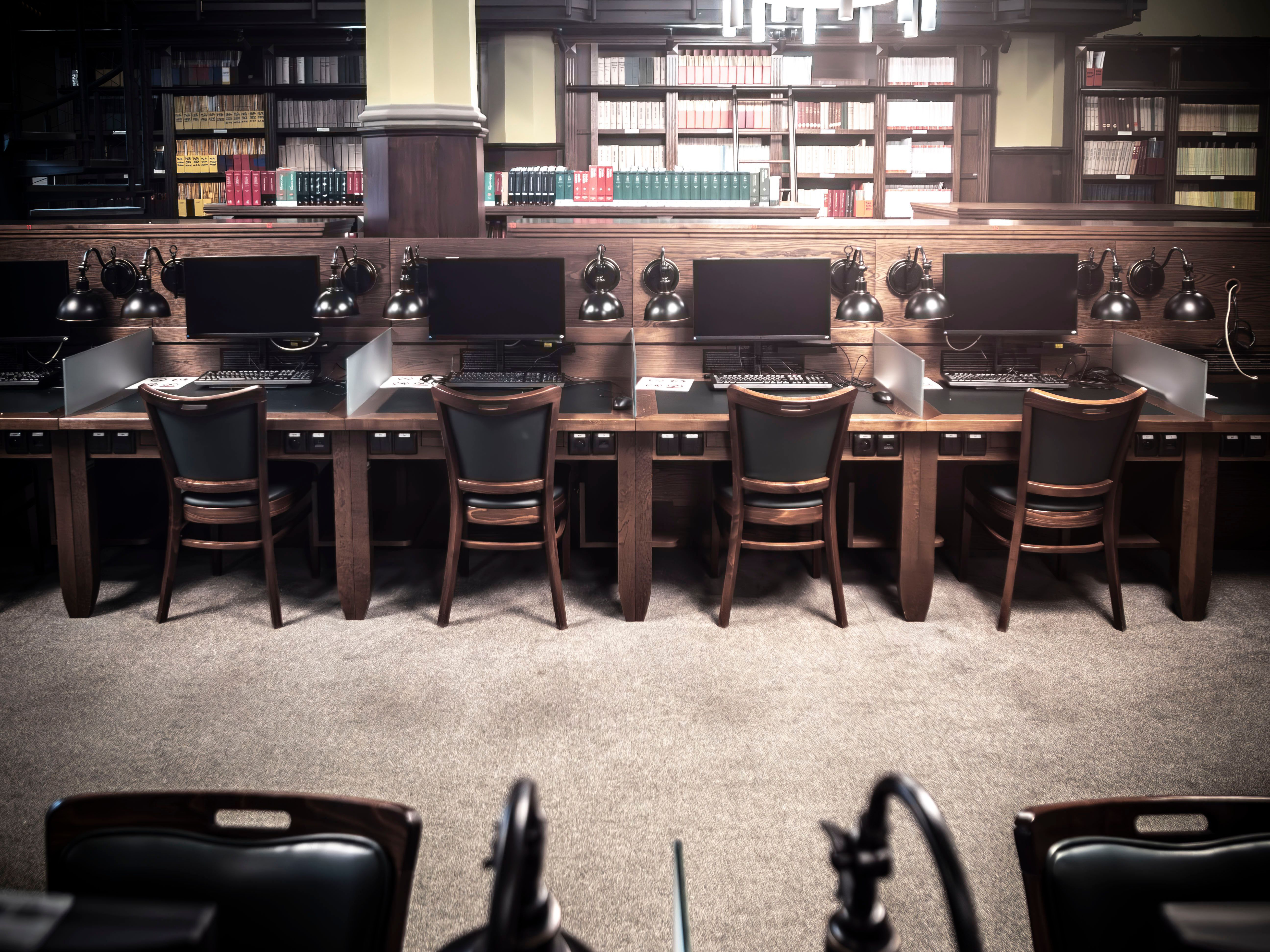 An empty institutional research laboratory.